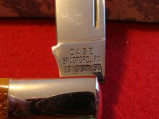 Case Classic Tan Roger's Bone Coke Bottle Single Blade Hunter 61050