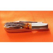 Vintage Boker (Tree Brand) 2 Blade Barlow with Extra Wide Stag Handles! -NOS Vintage Boker (Tree Brand) 2 Blade Barlow with Extra Wide Stag Handles! -NOS
