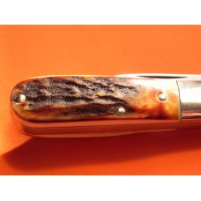 Vintage Boker (Tree Brand) 2 Blade Barlow with Extra Wide Stag Handles! -NOS Vintage Boker (Tree Brand) 2 Blade Barlow with Extra Wide Stag Handles! -NOS
