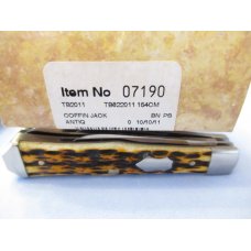 Case XX Toney Bose Antique Bone Handle Coffin Jack Pattern # TB622011 154CM