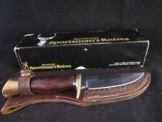 Browning Sportsman Series Gil Hibben designed; trailing point hunting knife- SOLD Browning Sportsman Series Gil Hibben designed; trailing point hunting knife- SOLD