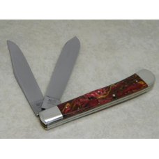 Bulldog Brand Solingen Germany 1995 Cranberry Large Display Trapper Knife with Etch in Box Bulldog Brand Solingen Germany 1995 Cranberry Large Display Trapper Knife with Etch in Box