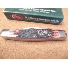Case XX Cranberry Silver Script Stockman Pattern # 6375 SS Case XX Cranberry Silver Script Stockman Pattern # 6375 SS