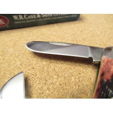 Case XX Cranberry Silver Script Sowbelly Pattern # TB 6339 SS Case XX Cranberry Silver Script Sowbelly Pattern # TB 6339 SS