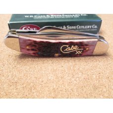 Case XX Cranberry Silver Script Sowbelly Pattern # TB 6339 SS Case XX Cranberry Silver Script Sowbelly Pattern # TB 6339 SS
