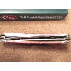 Case XX Cranberry Silver Script Sowbelly Pattern # TB 6339 SS Case XX Cranberry Silver Script Sowbelly Pattern # TB 6339 SS