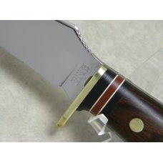 Western USA W39 D Wood Fixed Blade Hunting Sheath Knife c.1980