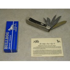 Bulldog Brand Solingen Germany Genuine Stag 20 Year Anniversary 5 Blade Trapper Knife in Box c.1998 Bulldog Brand Solingen Germany Genuine Stag 20 Year Anniversary 5 Blade Trapper Knife in Box c.1998