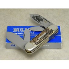 Bulldog Brand Germany 2nd Cut Stag Grizzly Bear 4 Blade Congress Elephant Toe Knife in Box c.2003 Bulldog Brand Germany 2nd Cut Stag Grizzly Bear 4 Blade Congress Elephant Toe Knife in Box c.2003