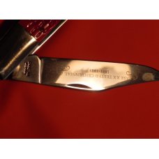 1989 Case xx Tested Centennial 5” Daddy Barlow MDL# R6243 SS w/ Red Derlin Handles -Excellent Cond 1989 Case xx Tested Centennial 5” Daddy Barlow MDL# R6243 SS w/ Red Derlin Handles -Excellent Cond