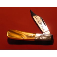 Bulldog Brand "HAND MADE" Barlow Pocket Knife with Honey/Molasses Swirl Colored Handles - Nice One! Bulldog Brand "HAND MADE" Barlow Pocket Knife with Honey/Molasses Swirl Colored Handles - Nice One!