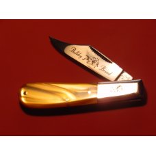 Bulldog Brand "HAND MADE" Barlow Pocket Knife with Honey/Molasses Swirl Colored Handles - Nice One! Bulldog Brand "HAND MADE" Barlow Pocket Knife with Honey/Molasses Swirl Colored Handles - Nice One!