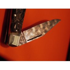 2007 Weidmannsheil Genuine Stag Horn Handles & Genuine Rain Drop Damascus Blade - NOS/NM 2007 Weidmannsheil Genuine Stag Horn Handles & Genuine Rain Drop Damascus Blade - NOS/NM