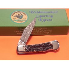 2007 Weidmannsheil Genuine Stag Horn Handles & Genuine Rain Drop Damascus Blade - NOS/NM 2007 Weidmannsheil Genuine Stag Horn Handles & Genuine Rain Drop Damascus Blade - NOS/NM