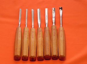 Vintage J A Henckels Wood Carving Tools/Chisels -NM Cond - Maybe Lightly Used Don't Appear Sharpened