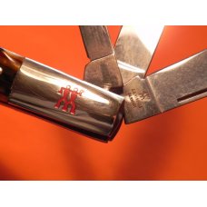 J A Henckels 3 Blade "Hand Forged" Barlow (HK-26-T) with Unusual Faux Multi Brown Tone Handles -NOS J A Henckels 3 Blade "Hand Forged" Barlow (HK-26-T) with Unusual Faux Multi Brown Tone Handles -NOS