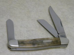 Case XX Bradford PA USA 1993 Appaloosa Bone A6347 SS Stockman Knife