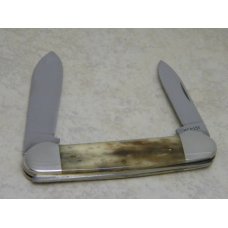 Case XX Bradford PA USA 1993 Appaloosa Bone A62131 SS Canoe Knife Case XX Bradford PA USA 1993 Appaloosa Bone A62131 SS Canoe Knife