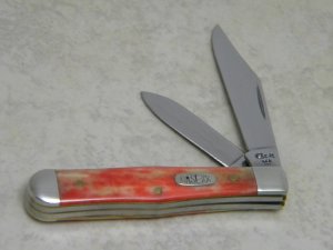 Case XX USA 4 Dot (1996) Red Appaloosa Bone 6225 1/2 SS Tiny Coke Bottle Knife