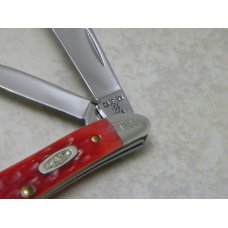 Case XX Bradford PA USA 1991 Dark Red Bone DR6220 SS Peanut Knife Case XX Bradford PA USA 1991 Dark Red Bone DR6220 SS Peanut Knife
