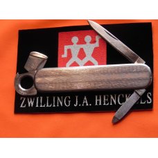 Vintage Zwillingswerk, J A Henckels Gentlemen's Pocket Knife with File and Cigar Cutter Vintage Zwillingswerk, J A Henckels Gentlemen's Pocket Knife with File and Cigar Cutter