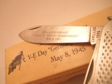 Camillus V-E Day 1945 - 1995 50th Anniversary Germany Surrenders Knife Camillus V-E Day 1945 - 1995 50th Anniversary Germany Surrenders Knife