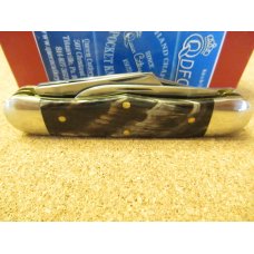 Queen 3 Blade Railsplitter Buffalo Horn  D-2 Steel