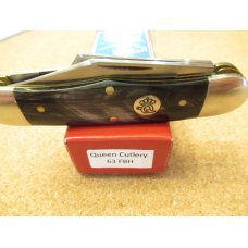 Queen 3 Blade Railsplitter Buffalo Horn  D-2 Steel