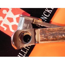Vintage J A Henckels Cigar Cutter / Cigar Box Tool with Fantastic Stag Handles - NM - RARE ONE! Vintage J A Henckels Cigar Cutter / Cigar Box Tool with Fantastic Stag Handles - NM - RARE ONE!