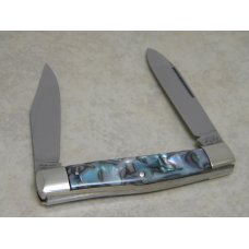 Bulldog Brand Solingen Germany Abalone Moose Knife with Peacock Etch 1 of 100 Bulldog Brand Solingen Germany Abalone Moose Knife with Peacock Etch 1 of 100