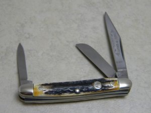 Boker Solingen Germany Stainless Tree Brand Classic Stag 8388I Stockman Knife c.1978-1984