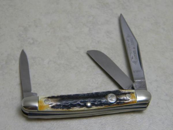 Boker Solingen Germany Stainless Tree Brand Classic Stag 8388I Stockman Knife c.1978-1984 Boker Solingen Germany Stainless Tree Brand Classic Stag 8388I Stockman Knife c.1978-1984