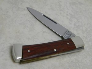 Ka-Bar KA-LOK Stainless 2226 Japan Wood Bolster Lock Locking Blade Knife c.1966-1982