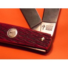Unusual Boker Stockman (MDL#6066ZP II ) w Red Pick Bone Handles & Hidden Pick and Tweezers +Orig Box Unusual Boker Stockman (MDL#6066ZP II ) w Red Pick Bone Handles & Hidden Pick and Tweezers +Orig Box