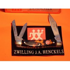 J A Henckels HK-7-T Whitter PocketKnife w Faux Tortoise Shell Handles &Frost Blade Etch -Hand Honed J A Henckels HK-7-T Whitter PocketKnife w Faux Tortoise Shell Handles &Frost Blade Etch -Hand Honed
