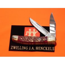 J A Henckels Copperhead Pocket Knife w/ Great Dark Red Handles & Black Shield! NOS J A Henckels Copperhead Pocket Knife w/ Great Dark Red Handles & Black Shield! NOS