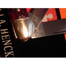 J A Henckels Copperhead Pocket Knife w/ Great Dark Red Handles & Black Shield! NOS J A Henckels Copperhead Pocket Knife w/ Great Dark Red Handles & Black Shield! NOS