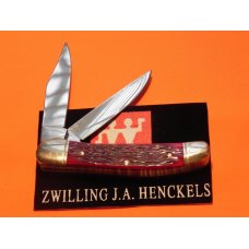 J A Henckels Copperhead Pocket Knife w/ Great Dark Red Handles & Black Shield! NOS J A Henckels Copperhead Pocket Knife w/ Great Dark Red Handles & Black Shield! NOS