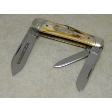 Case Classic 1996 Genuine Stag 53046 Oval Shield Humpback Whittler Knife in Box Case Classic 1996 Genuine Stag 53046 Oval Shield Humpback Whittler Knife in Box