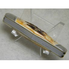 Case Classic 1996 Genuine Stag 53046 Oval Shield Humpback Whittler Knife in Box Case Classic 1996 Genuine Stag 53046 Oval Shield Humpback Whittler Knife in Box
