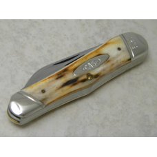 Case Classic 1996 Genuine Stag 53046 Oval Shield Humpback Whittler Knife in Box Case Classic 1996 Genuine Stag 53046 Oval Shield Humpback Whittler Knife in Box