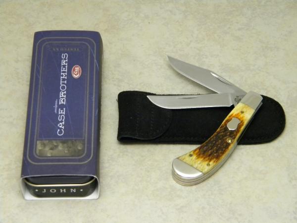 Case XX USA 2005 Antique Bone T.B. 62110 SS Tony Bose Saddlehorn Knife - NIB Case XX USA 2005 Antique Bone T.B. 62110 SS Tony Bose Saddlehorn Knife - NIB