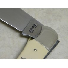 Schrade + USA I.T. Turtle Limited Edition Scrimshaw Lockback Knife & Pouch in Box c.1989 Schrade + USA I.T. Turtle Limited Edition Scrimshaw Lockback Knife & Pouch in Box c.1989