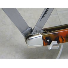 Bulldog Brand Hammer Forged Solingen Germany Pit Bulls 4 Blade Congress Knife c.2004