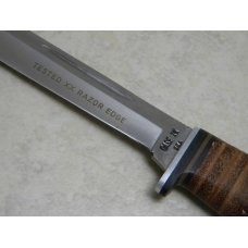 Case XX USA 1965-69 Stacked Leather 316-5" Tested XX Razor Edge Fixed Blade Sheath Knife