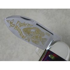 Fight'n Rooster Frank Buster & Son Celebrated Cutlery Germany Celluloid Sunfish Knife c.1996