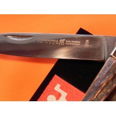 Vintage J A Henckels Premium "ShowCase" Stag Handled Single LockBlade (Push Lever Lock) Pocket Knife Vintage J A Henckels Premium "ShowCase" Stag Handled Single LockBlade (Push Lever Lock) Pocket Knife