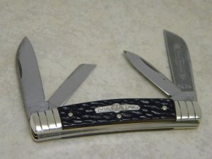 Boker Solingen Germany Tree Brand Black 4 Blade 5474 Large Congress Knife