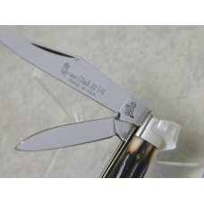 Queen # 14 Imitation Winterbottom Bone Peanut Knife "Q" Dagger Tang Stamp - Etched - C. 1984-1990 Queen # 14 Imitation Winterbottom Bone Peanut Knife "Q" Dagger Tang Stamp - Etched - C. 1984-1990