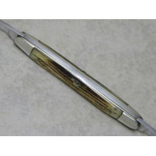 Queen Steel #5 Winterbottom Bone Miniature Pen Knife - No Tang Stamp - Etched - 1960's Queen Steel #5 Winterbottom Bone Miniature Pen Knife - No Tang Stamp - Etched - 1960's